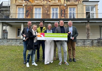 Pressefoto bei der Medienkonferenz des Netzwerks Bodenseegärten 2025